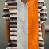 Bianca | Camicia a Strisce a Blocchi di Colore