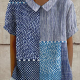 Carlotta | Camicia con Stampa Patchwork
