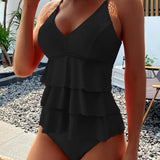 Lia | Elegante Costume con Raffinate Balze