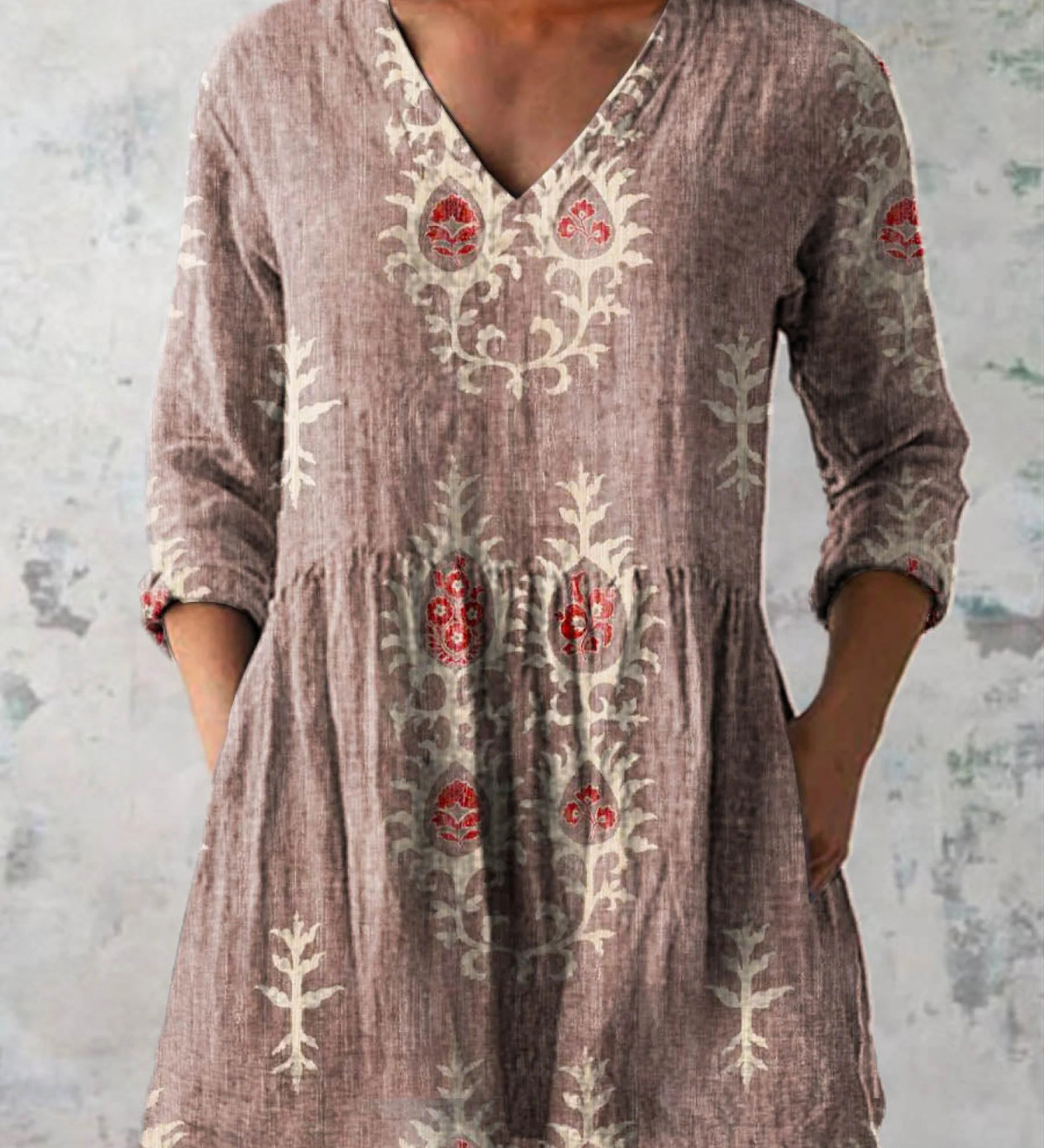 Rebecca | Blusa lunga con scollatura a V