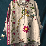 Andrea | Camicia Casual con Stampa Floreale Vintage