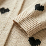 Nina™ | Cardigan lavorato a maglia con cuori