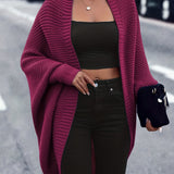 Gilet Donna Oversize in Maglia – Stile Casual Confortevole da Sovrapporre