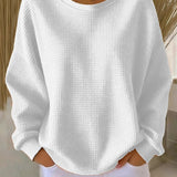 Eden | Maglione in maglia waffle