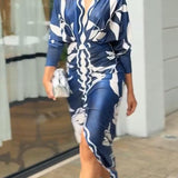 Eva | Abito Midi Dolman Stampato Unico Sole Estivo