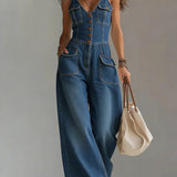 Gaia - Salopette casual in denim