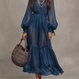 Naomi | Abito Midi Elegante con Collo a V