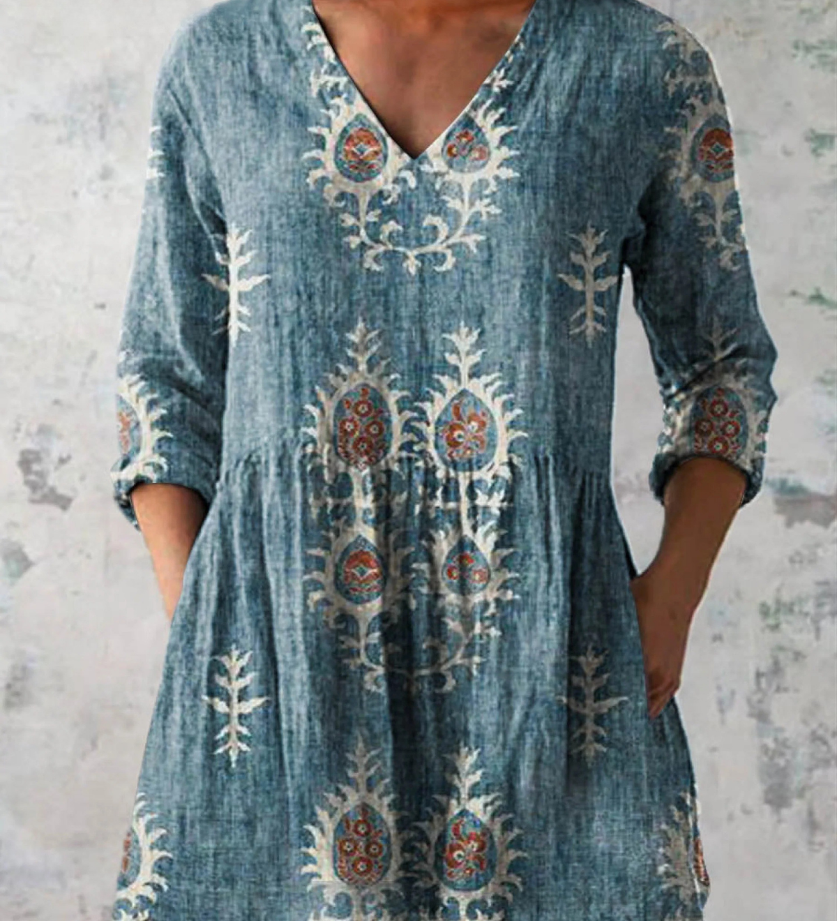 Rebecca | Blusa lunga con scollatura a V