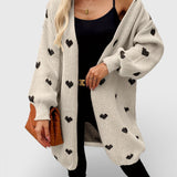 Nina™ | Cardigan lavorato a maglia con cuori