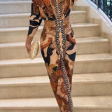 Eva | Abito Midi Dolman Stampato Unico Sole Estivo