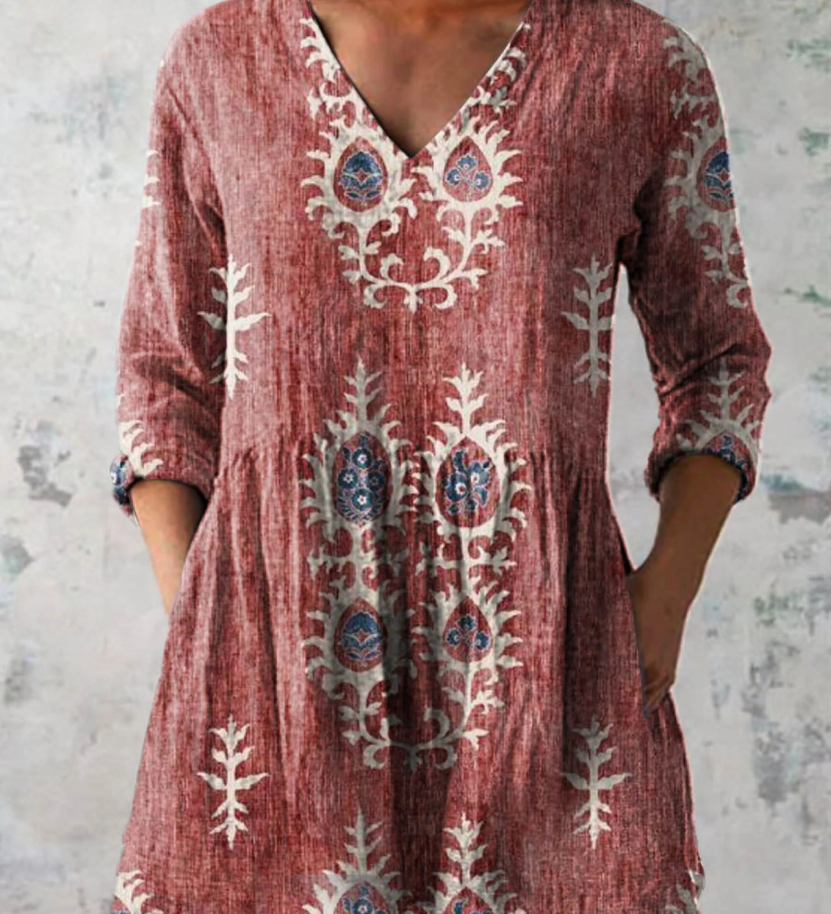Rebecca | Blusa lunga con scollatura a V