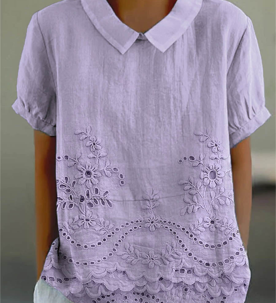 Valentina | Camicia Ricamata a Fiori
