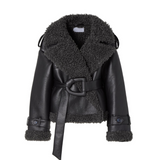 Elvira | Cappotto in Shearling con Cintura