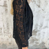Lena | Blazer in pizzo trasparente con struttura elegante