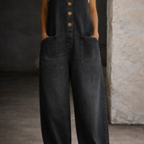 Irene - Salopette vintage in cotone lavato