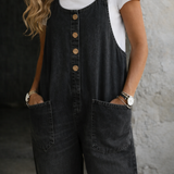 Irene - Salopette vintage in cotone lavato