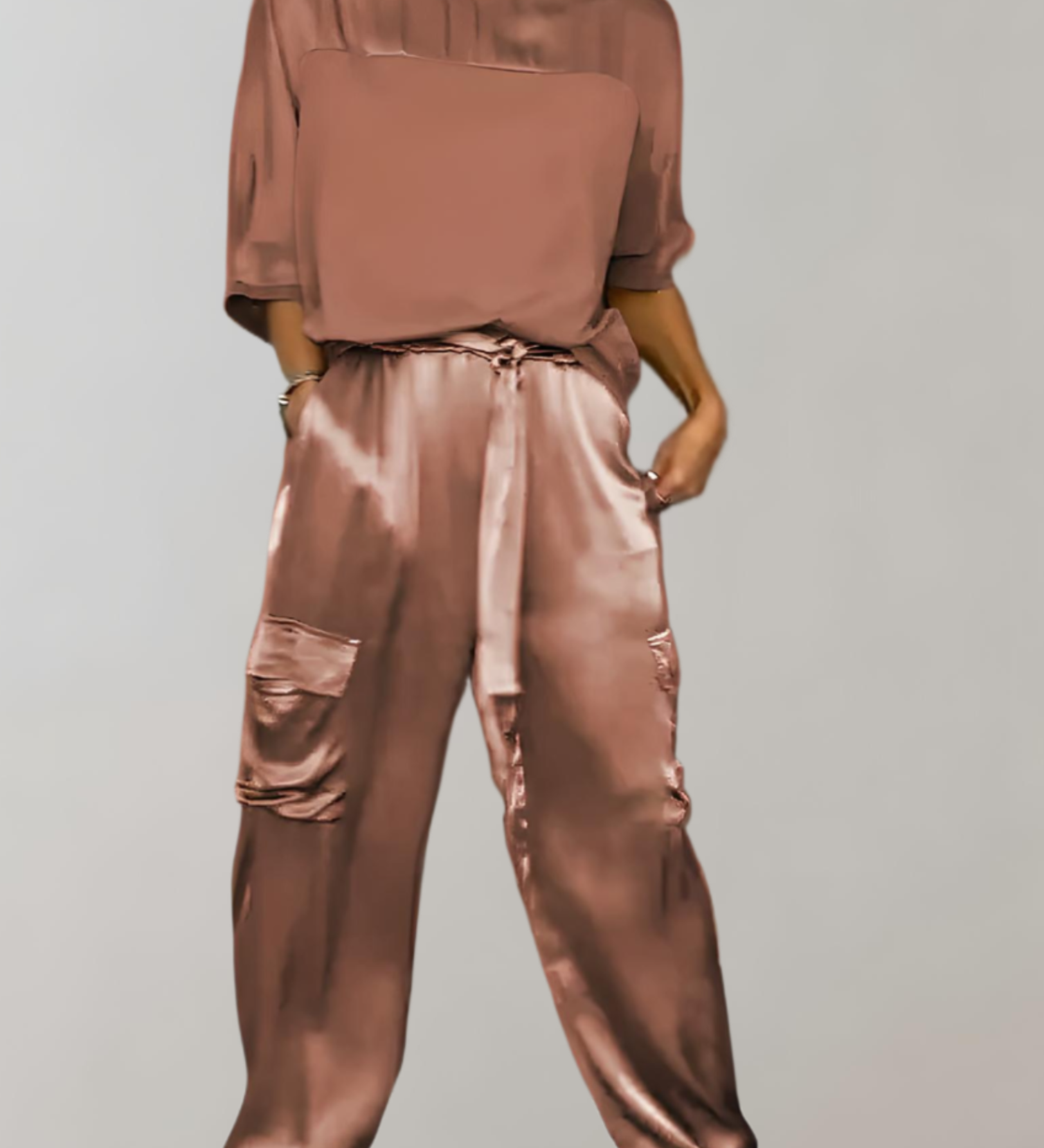 Nadia | Set Lounge Cargo in Seta
