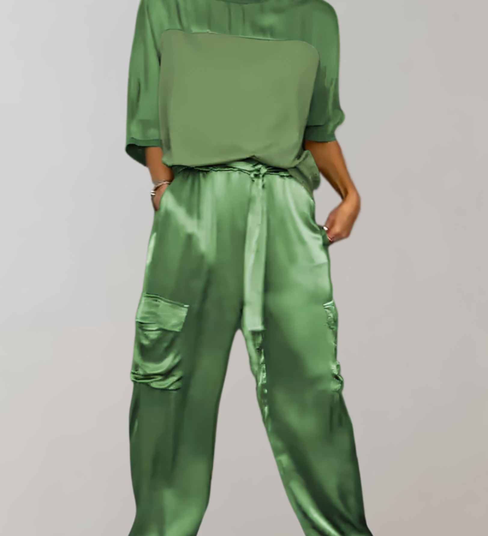 Nadia | Set Lounge Cargo in Seta