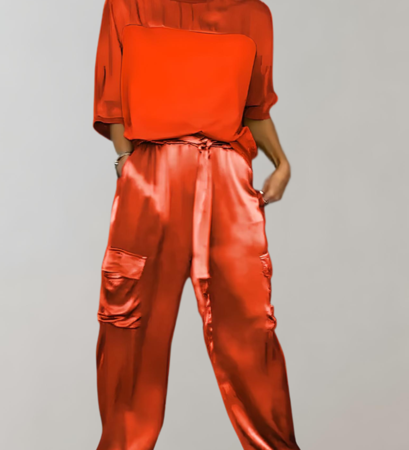Nadia | Set Lounge Cargo in Seta
