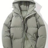 Anna - Cappotto invernale foderato con cappuccio