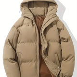 Anna - Cappotto invernale foderato con cappuccio