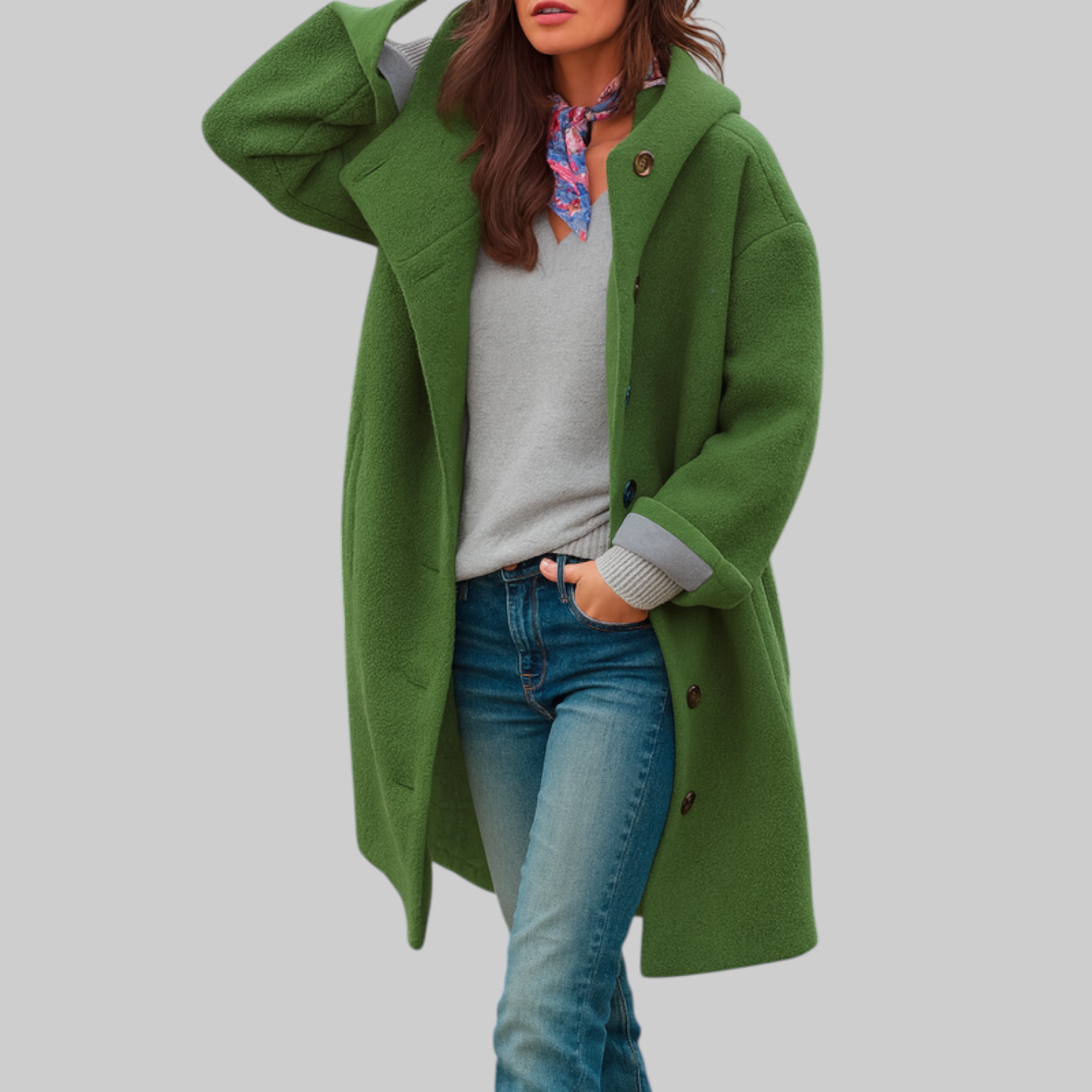 Caterina | cappotto quotidiano, di lunghezza media e confortevole
