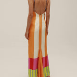 Paloma | Maxi Abito Colorato a Righe