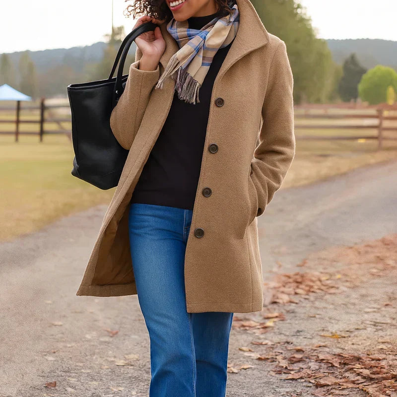 Iris | Cappotto a Un Bottone