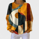 Katharina | Maglione con motivo geometrico in rilievo