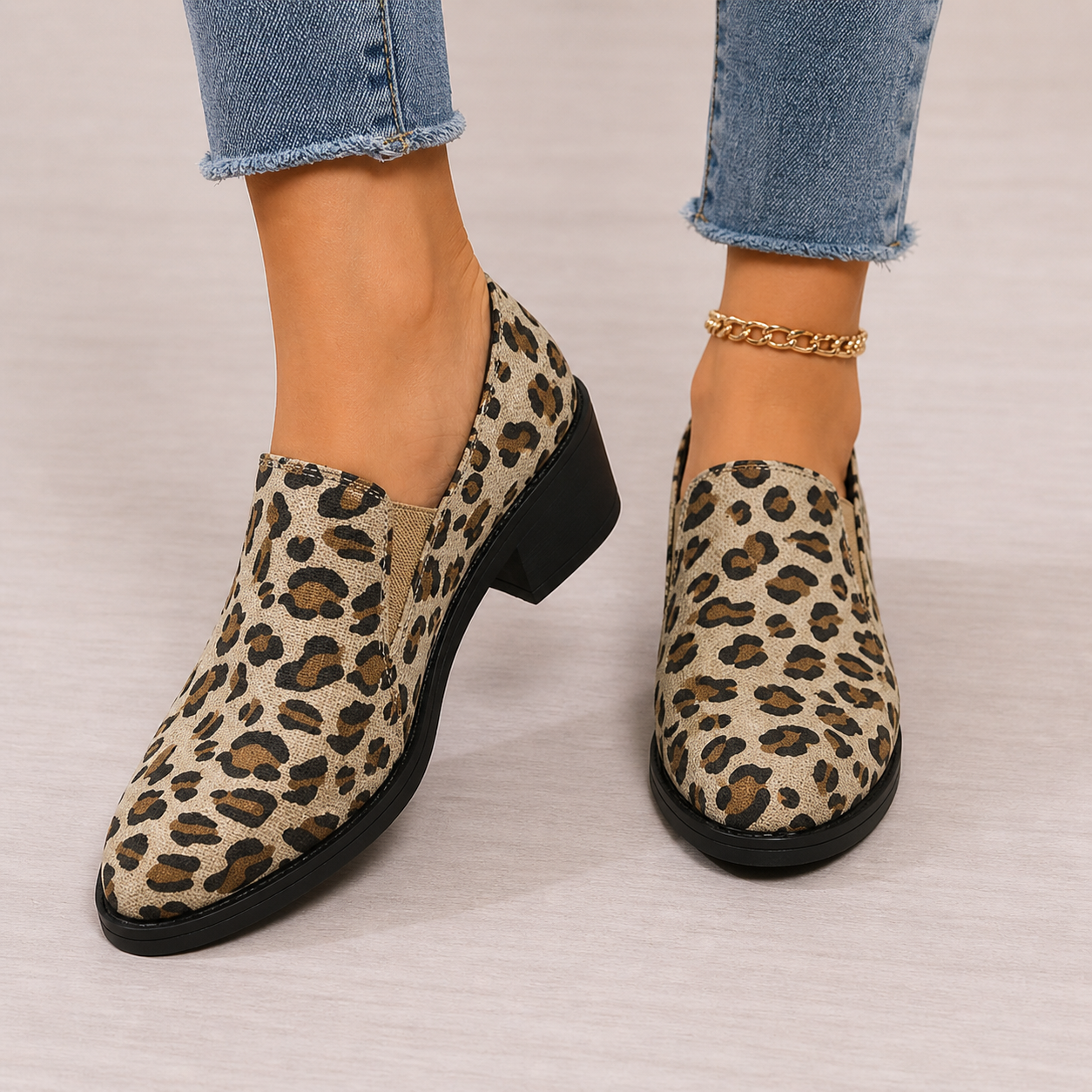 Gaia | Mocassino Leopardo