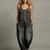 Beatrice - Salopette in denim elegante con tasche