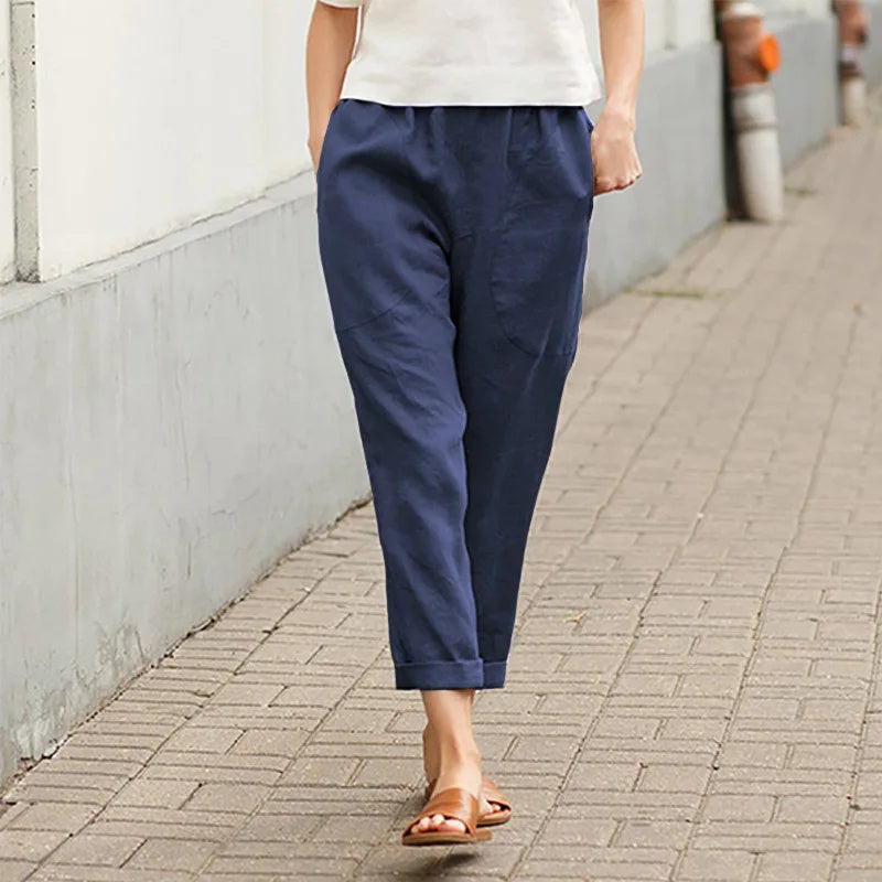 Emma | Pantaloni Ampi con Tasche