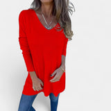 Leontýna – Tunica ampia in maglia con scollo a V