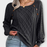 Malia - Maglione intrecciato con bottoni