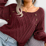 Malia - Maglione intrecciato con bottoni