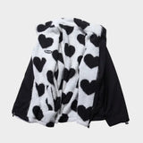 Dianne™ | Giacca reversibile con stampa di cuori e design comodo