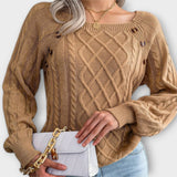 Malia - Maglione intrecciato con bottoni