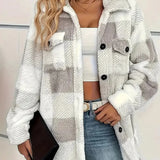 Ginevra | Giacca in Pile a Righe Elegante