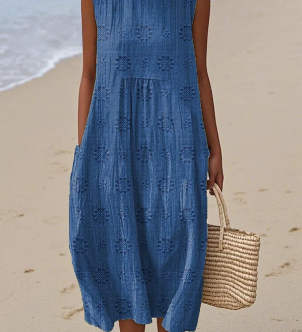 Greta | Sara Abito Midi Stampato