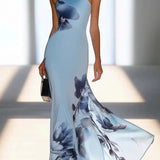 Marta | Abito Maxi Off-Shoulder in Satin