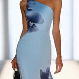 Marta | Abito Maxi Off-Shoulder in Satin