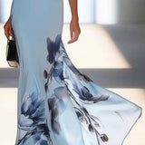 Marta | Abito Maxi Off-Shoulder in Satin