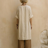Matilde | Set di tre pezzi in grigio scuro e marrone con stampa tribale