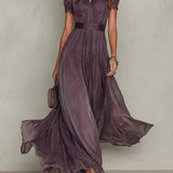 Alma | Vestito Maxi Chiffon Vintage Elegante