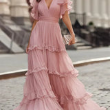Louisa | Abito da Sposa Maxi Elegante Rosa Chiaro