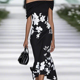 Giada | Abito Elegante con Stampa Floreale
