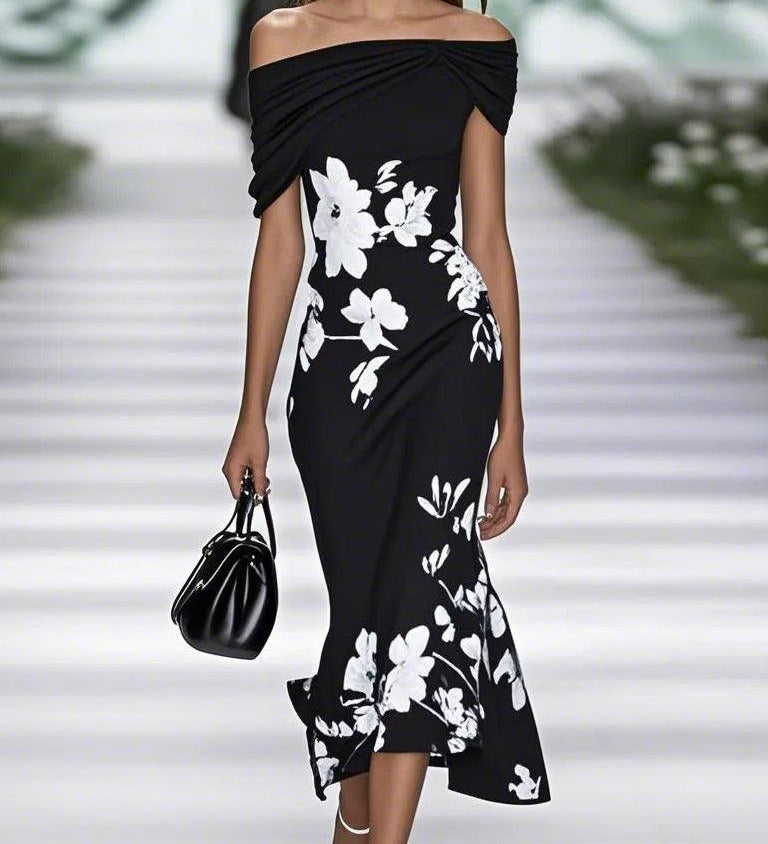 Giada | Abito Elegante con Stampa Floreale