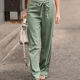 Marta | Pantaloni Relax Donna Con Corda E Vita Elastica