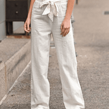 Marta | Pantaloni Relax Donna Con Corda E Vita Elastica