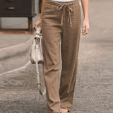 Marta | Pantaloni Relax Donna Con Corda E Vita Elastica